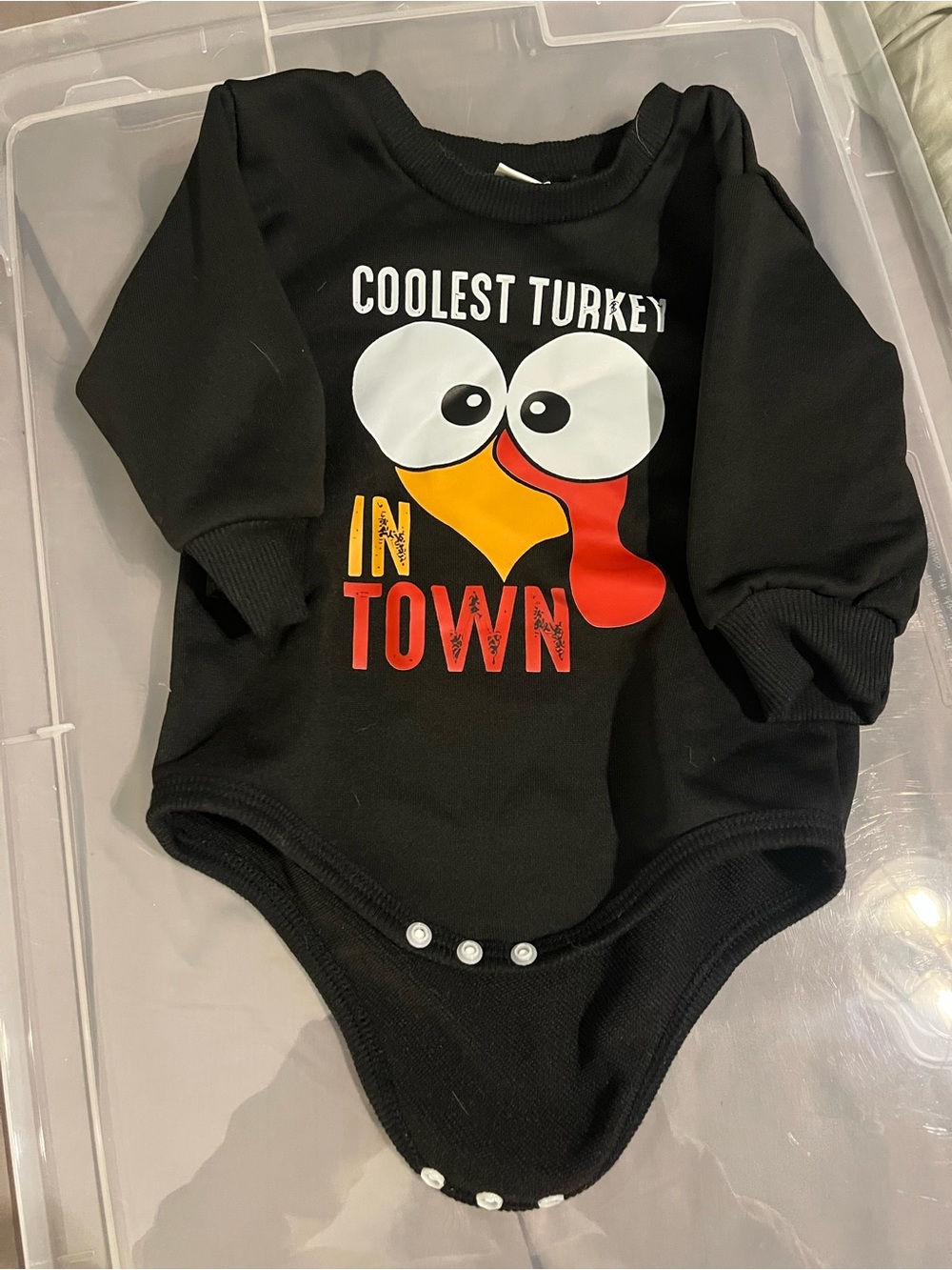 Coolest Turkey  in town Graphic Black romper